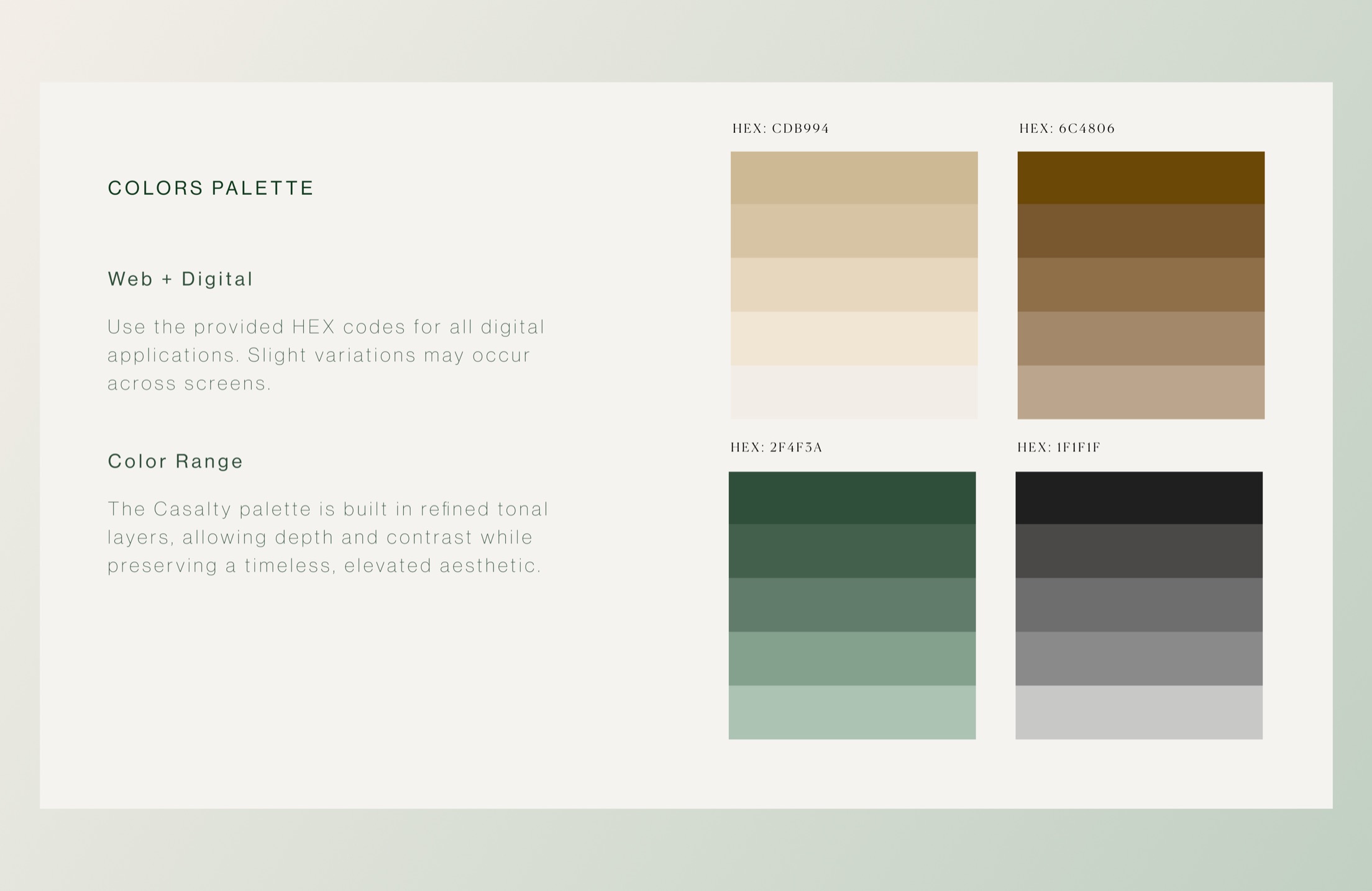 Casalty brand identity, view 3