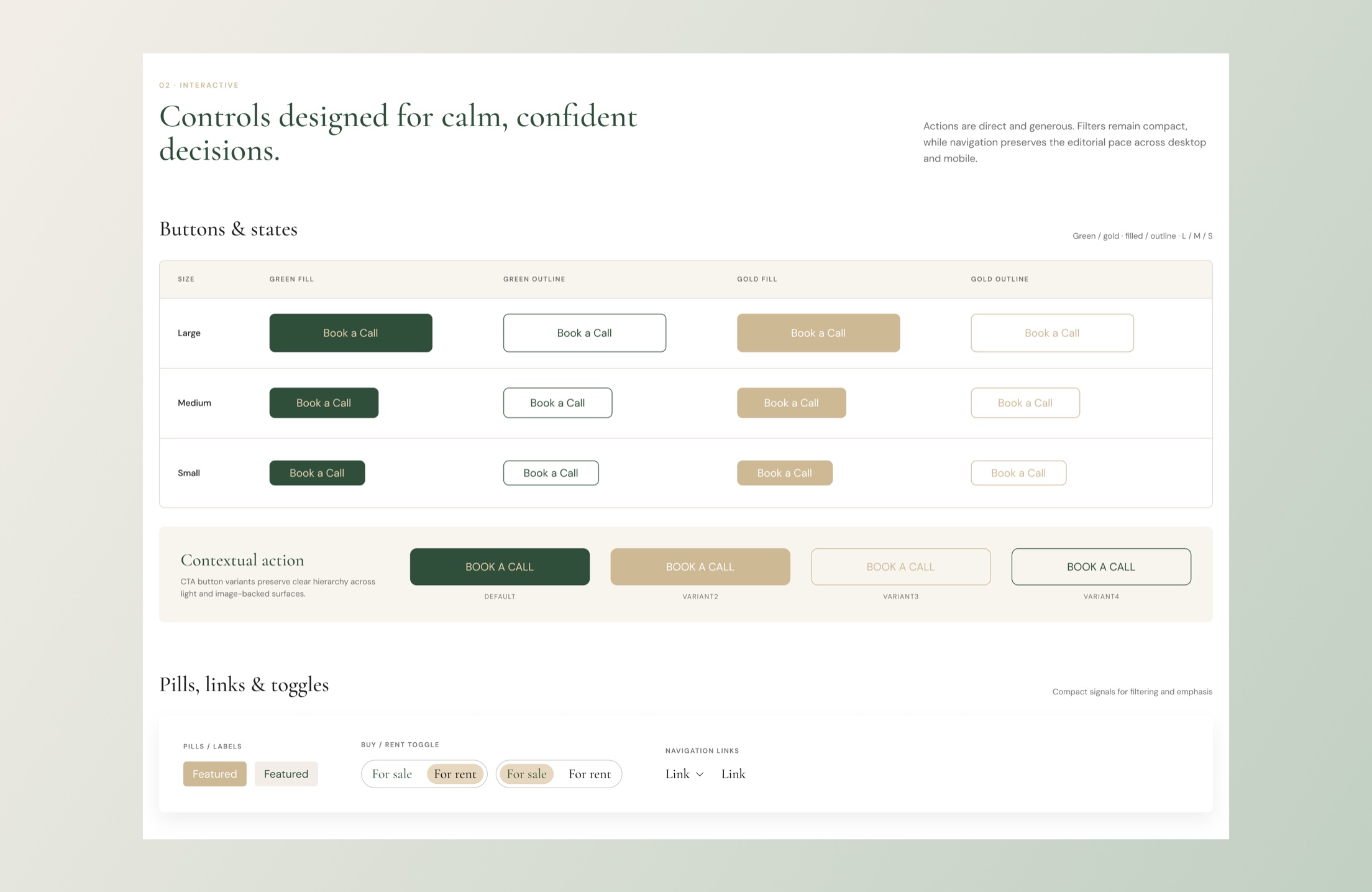 Casalty design system, view 2