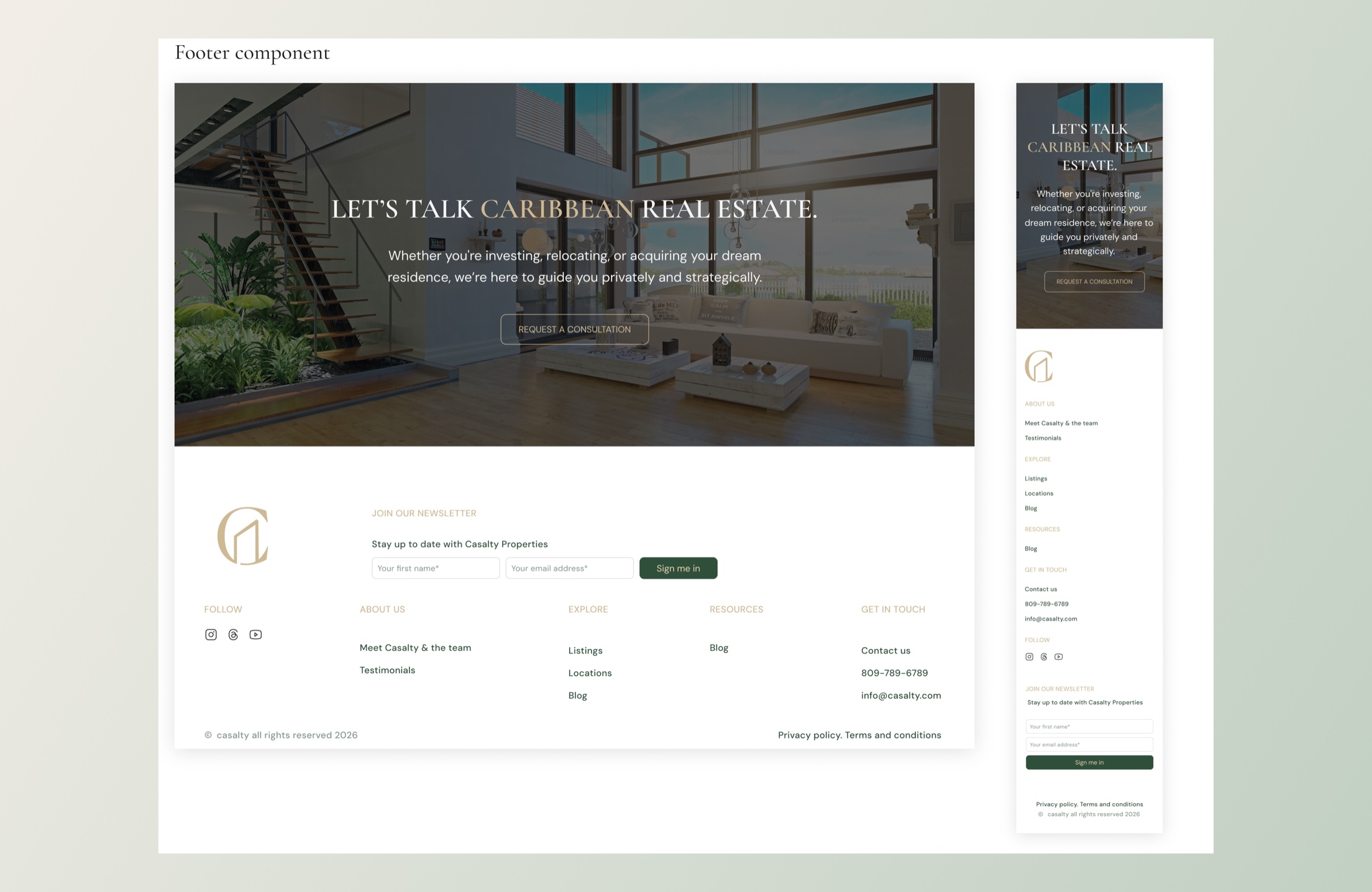 Casalty design system, view 5