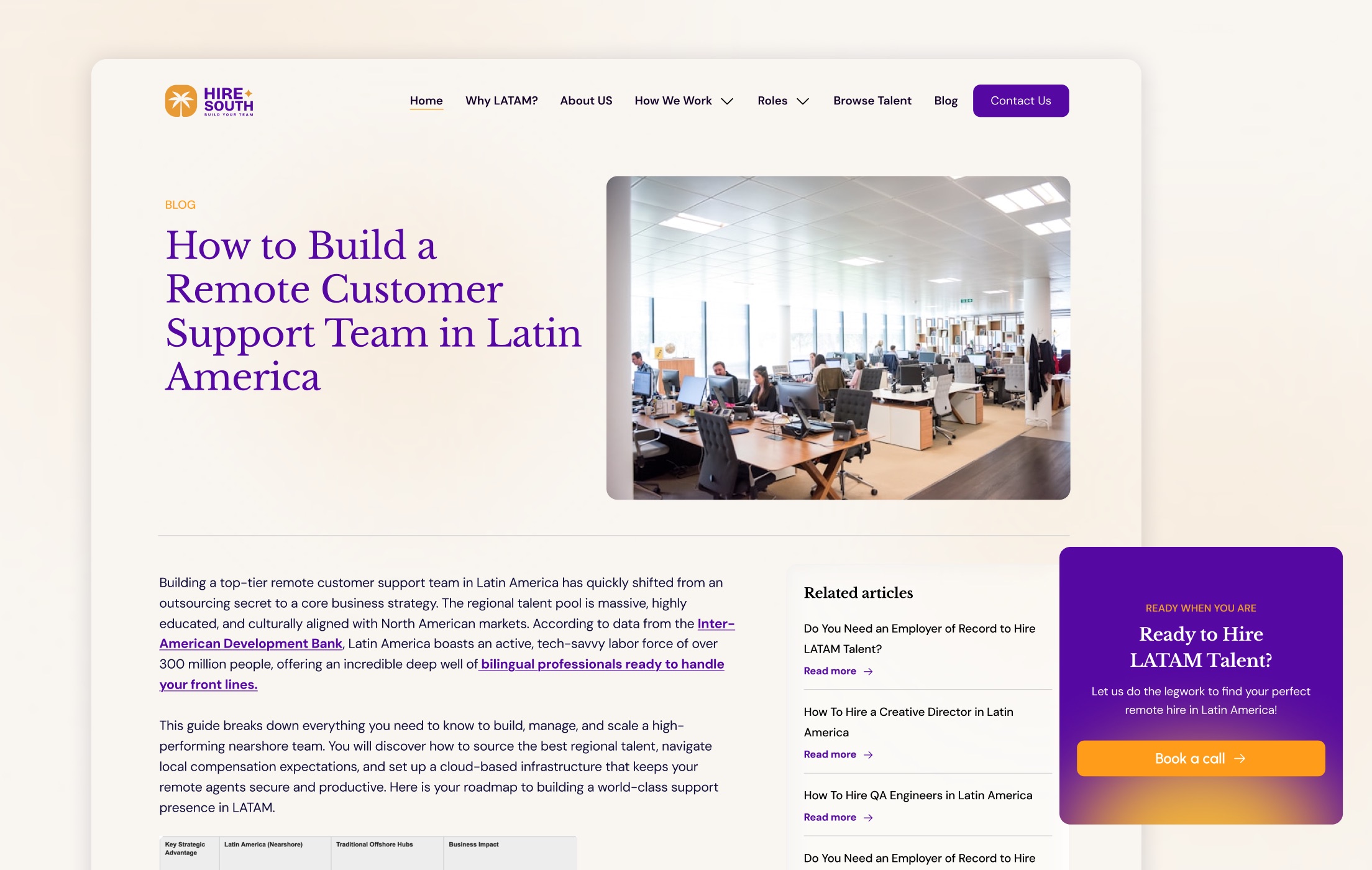HireSouth blog article template